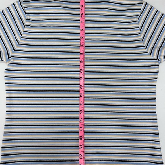 Cotton On Striped Short Sleeve Tee - Blue, Black, White, Tan - Picture 5 of 5